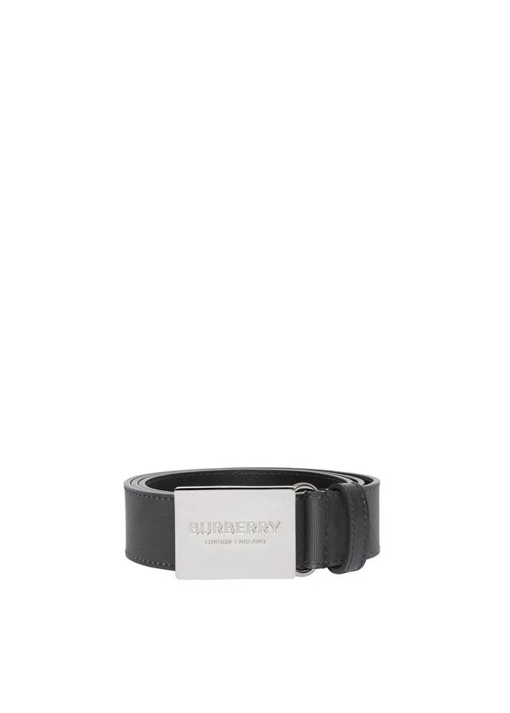 商品Burberry|Plaque buckle london check and leather belt,价格¥2282,第1张图片