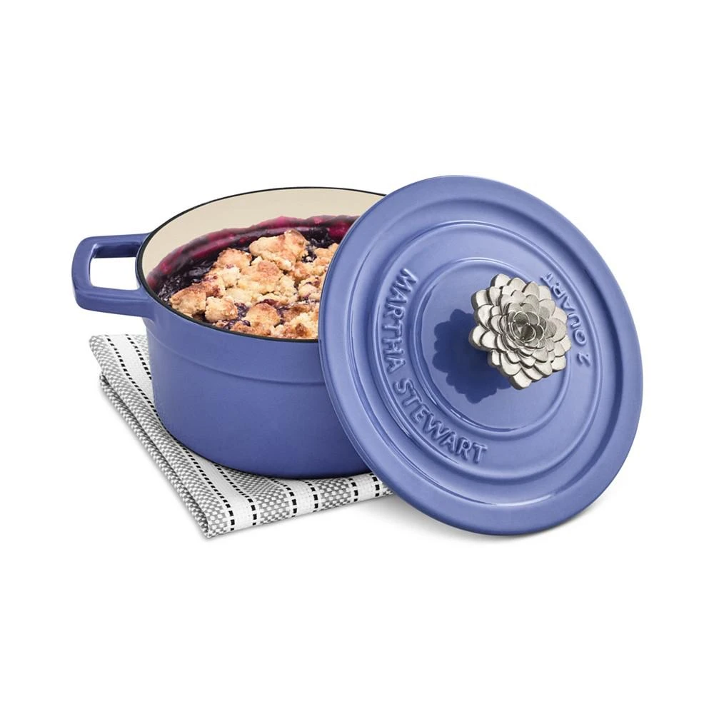 商品Martha Stewart|2-Qt. 珐琅铸铁锅,价格¥372,第2张图片详细描述