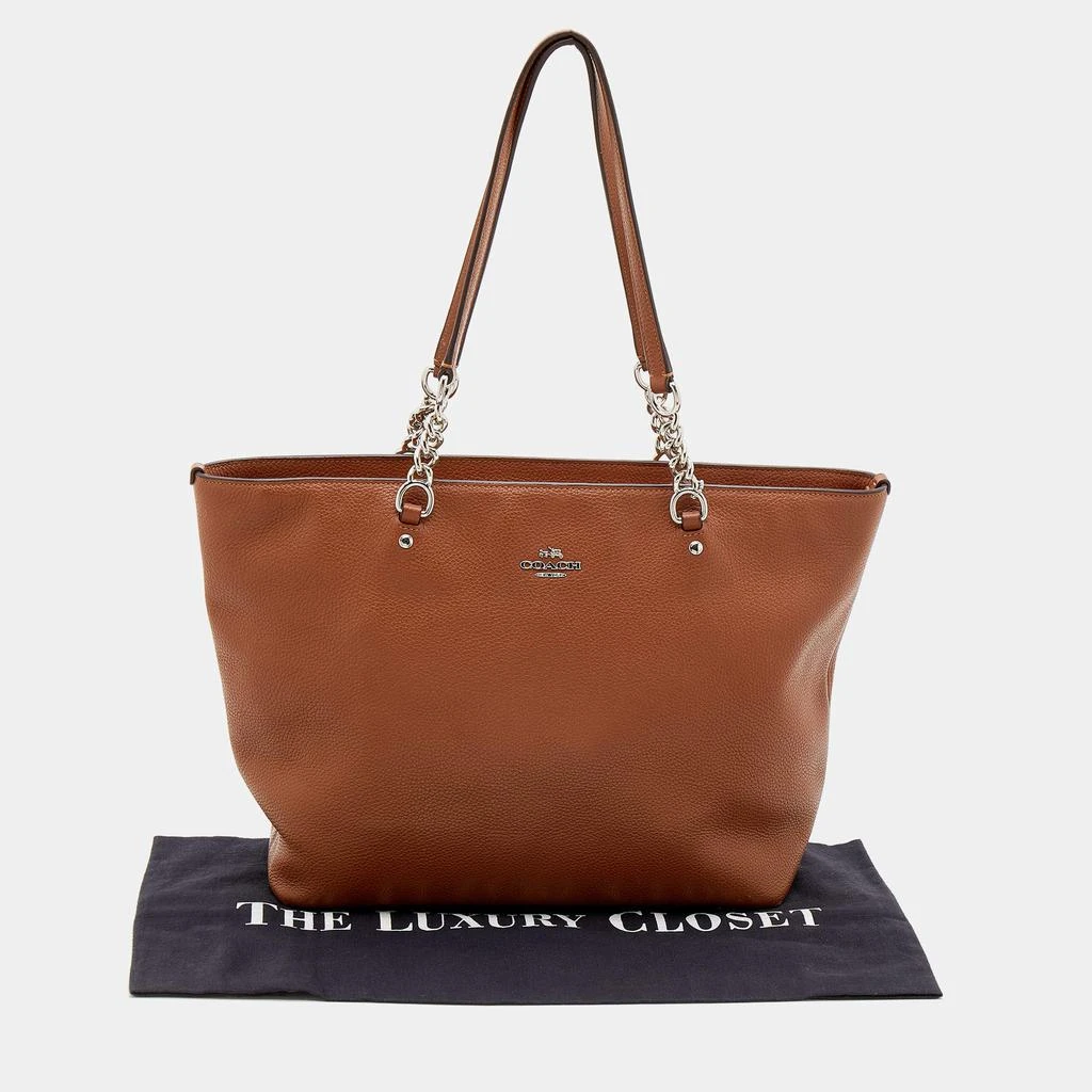 Coach Brown Leather Sophia Chain Tote 商品