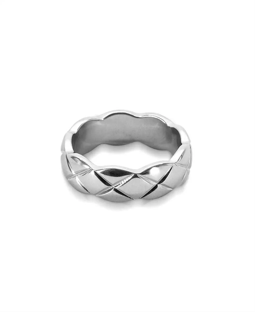 商品OMA THE LABEL|Nneoma 1/4" Ring in White Gold- Plated Brass,价格¥388,第1张图片