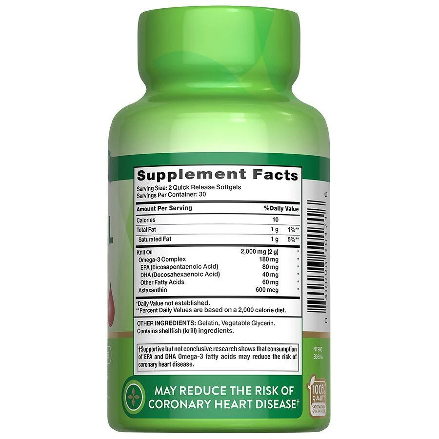 商品Nature's Truth|Krill Oil Softgels,价格¥164,第3张图片详细描述