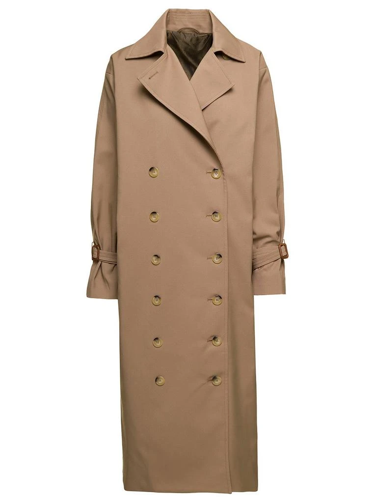 商品Totême|Totême Double-Breasted Mid-Length Trench Coat,价格¥5470,第1张图片