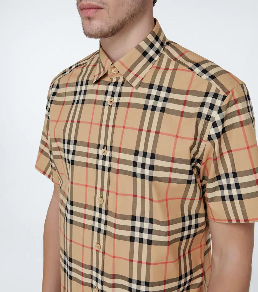 商品Burberry|Caxton格纹短袖衬衫,价格¥4216,第7张图片详细描述