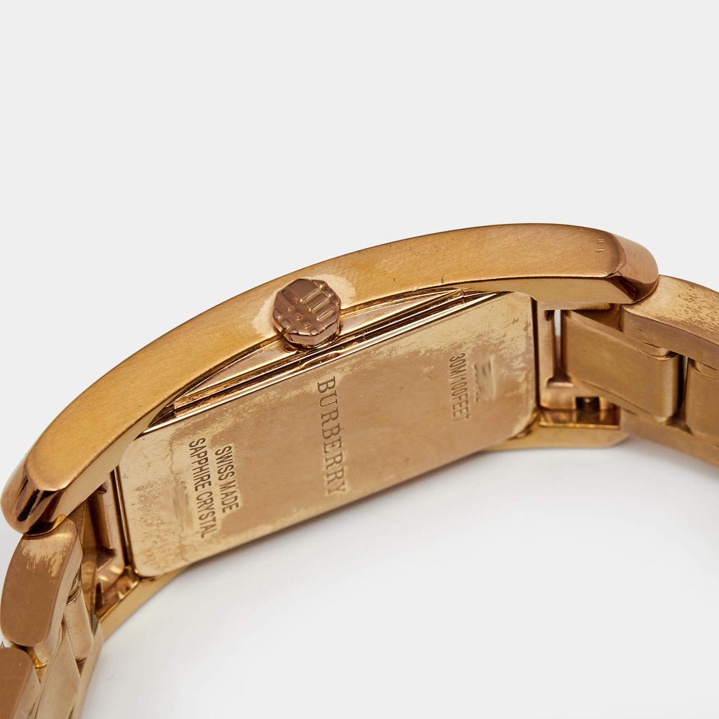 Burberry Champagne Rose Gold Plated Stainless Steel Heritage BU9402 Women's Wristwatch 25 mm商品第7张图片规格展示