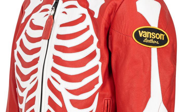 商品Vanson Leathers|Vanson Leathers Standard Red Bone Flat,价格¥9552,第7张图片详细描述