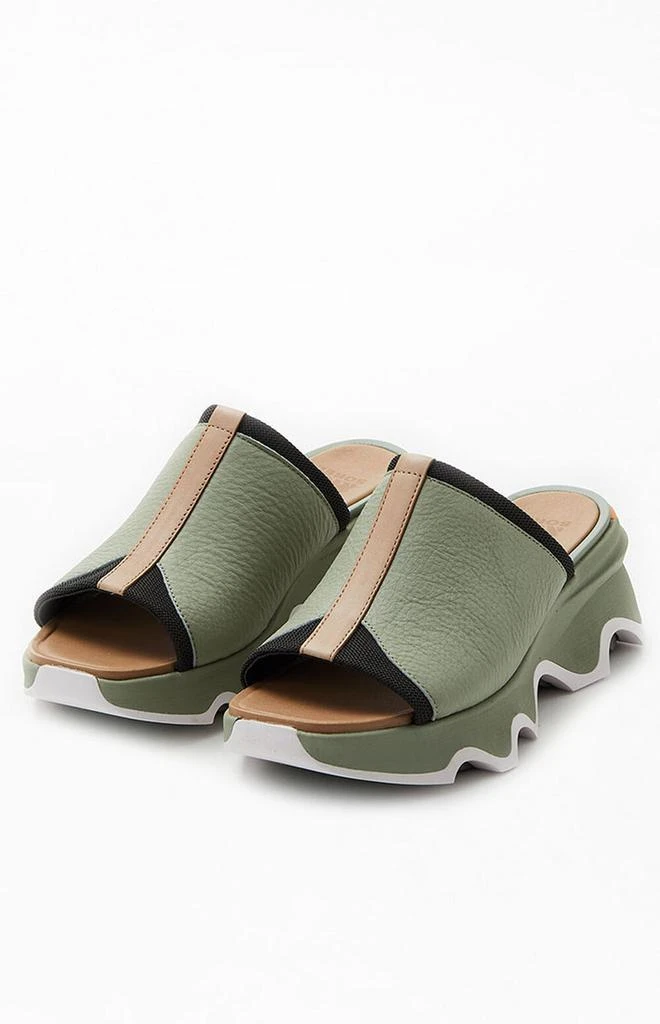 商品SOREL|Women's Olive Kinetic Impact Slide Sandals,价格¥476,第2张图片详细描述