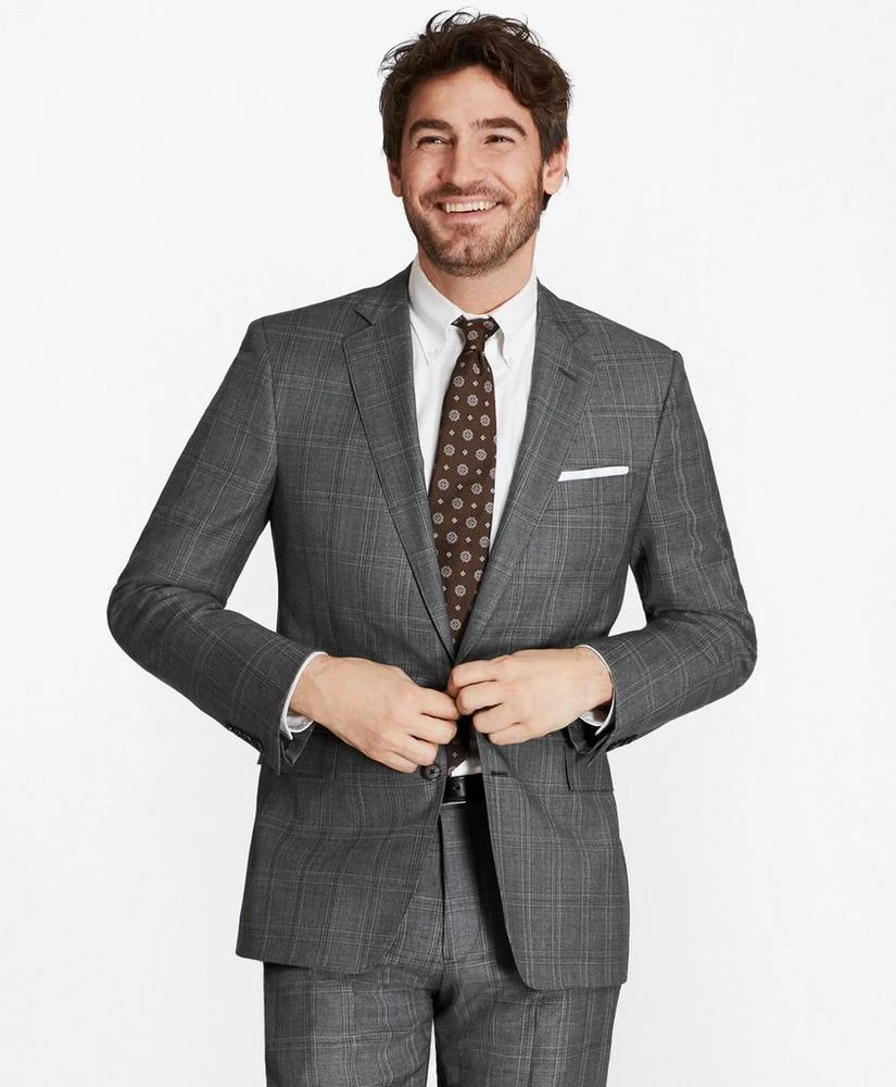 商品Brooks Brothers|Regent Fit Plaid 1818 Suit,价格¥3256,第1张图片