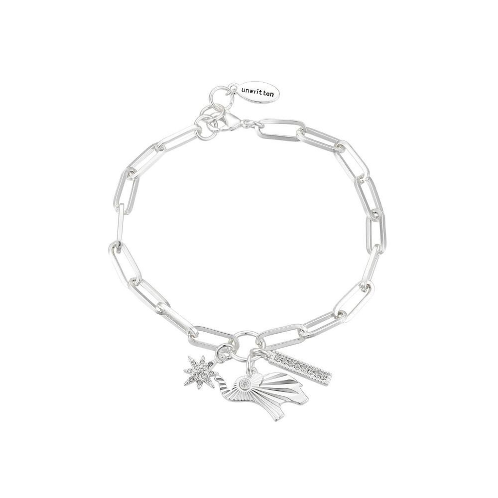 Silver Plated Crystal Elephant Link Bracelet商品第1张图片规格展示