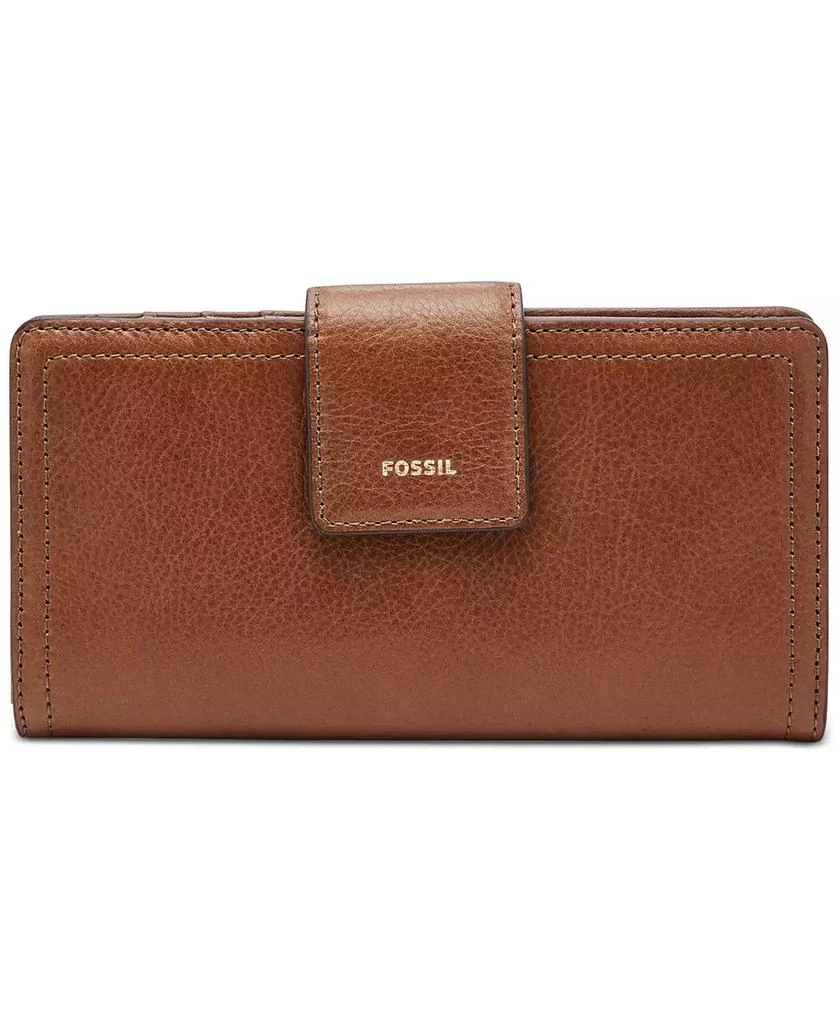 商品Fossil|Logan Leather RFID Tab Clutch Wallet,价格¥620,第1张图片