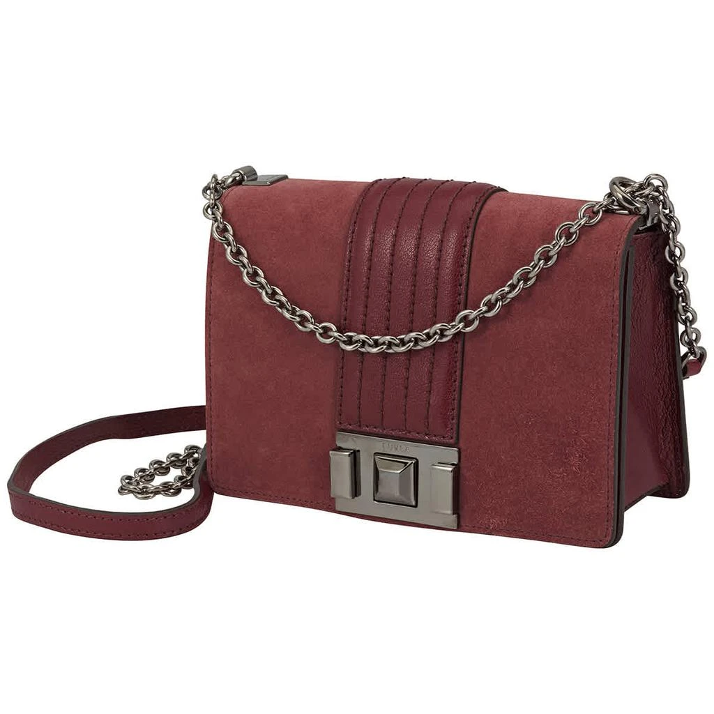 商品Furla|Furla Mimi Mini Suede And Leather Crossbody Bag - Ribes G,价格¥1013,第1张图片