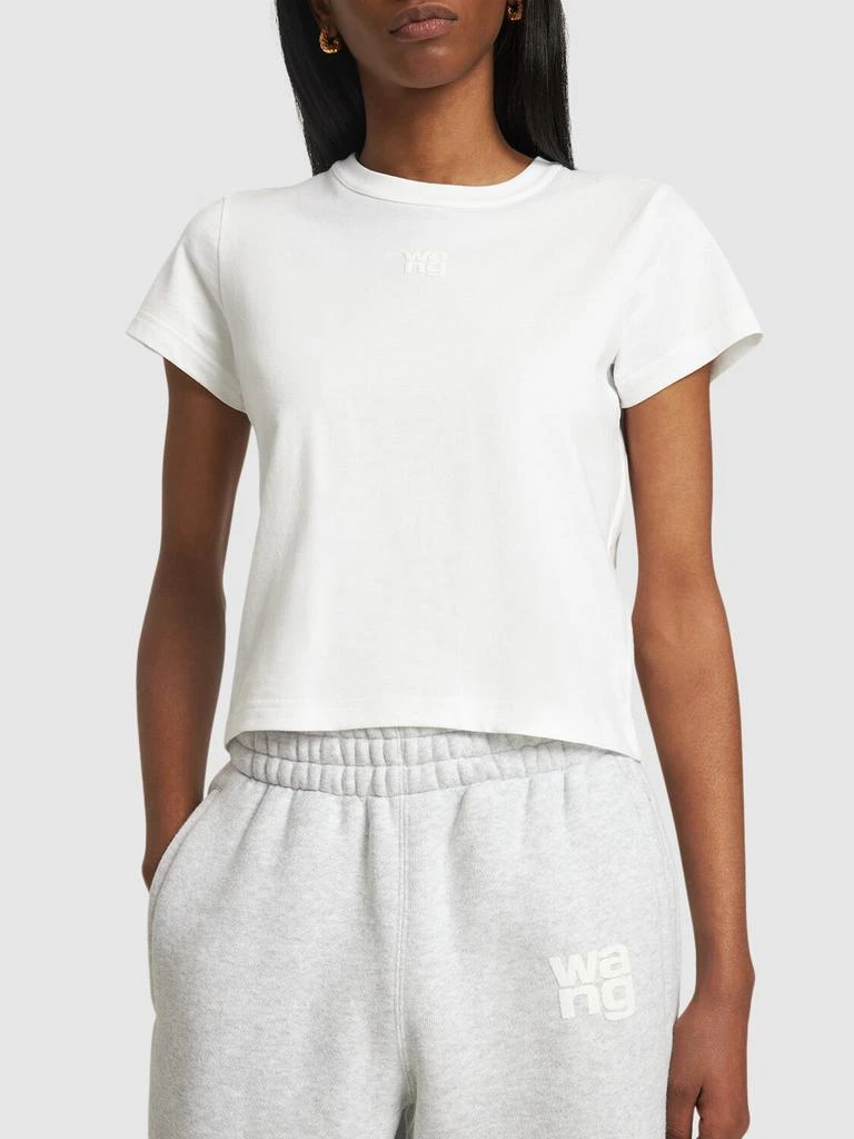 商品Alexander Wang|Essential Shrunk Cotton Jersey T-shirt,价格¥1004,第1张图片详细描述