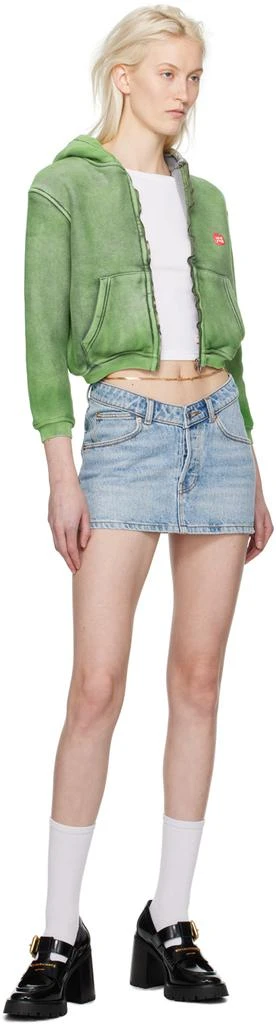 商品Alexander Wang|Green Shrunken Hoodie,价格¥1727,第4张图片详细描述