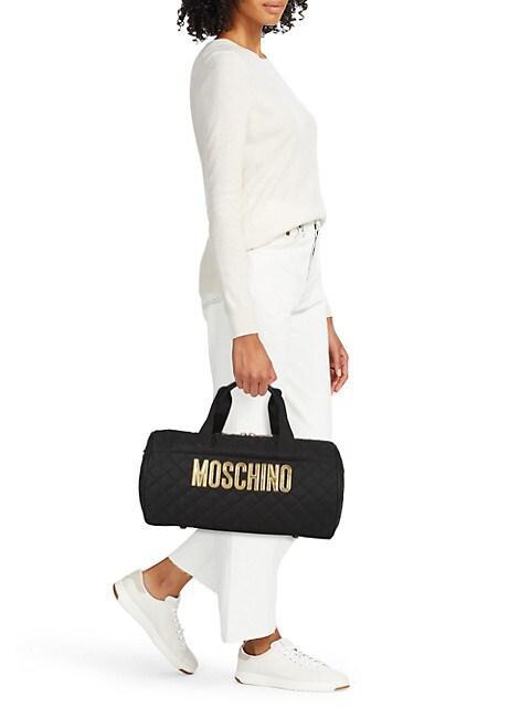 商品Moschino|Logo Quilted Nylon Travel Bag,价格¥6475,第5张图片详细描述