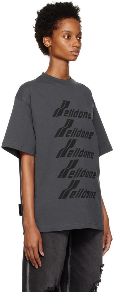 商品We11done|Gray Selldone T-Shirt,价格¥633,第4张图片详细描述