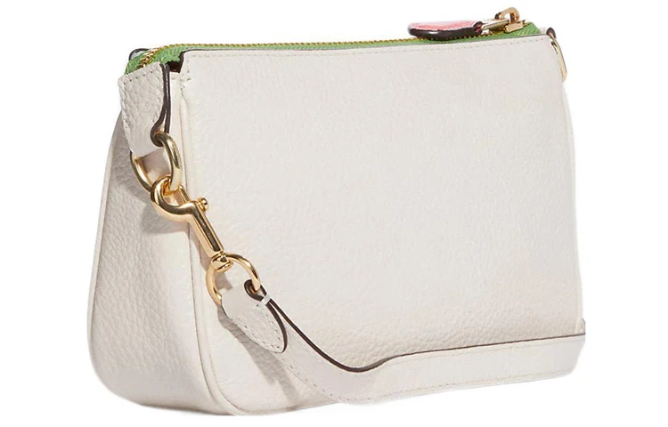 商品[国内直发] Coach|蔻驰 Nolita 19 彩虹印花Logo 皮革 麻将包腋下包手提包手拿包 小号 女款 白色,价格¥639,第3张图片详细描述