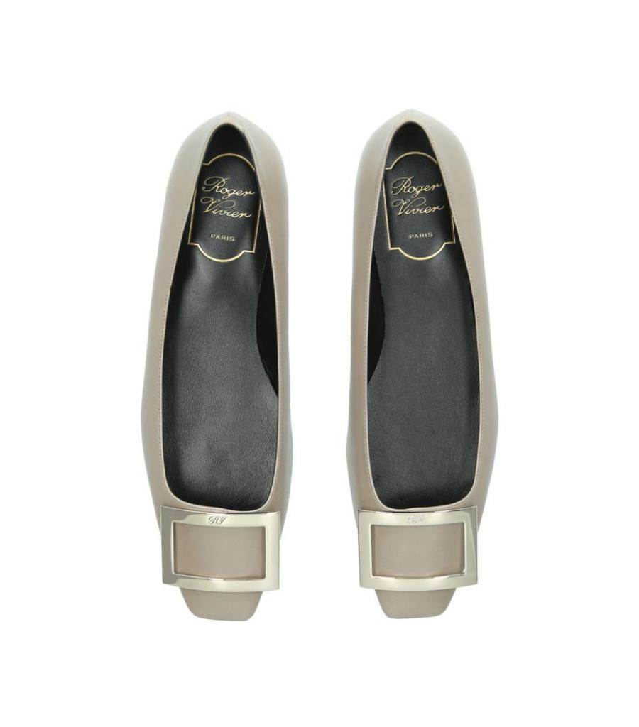 商品Roger Vivier|Leather Quadrata Trompette Flats,价格¥4695,第6张图片详细描述