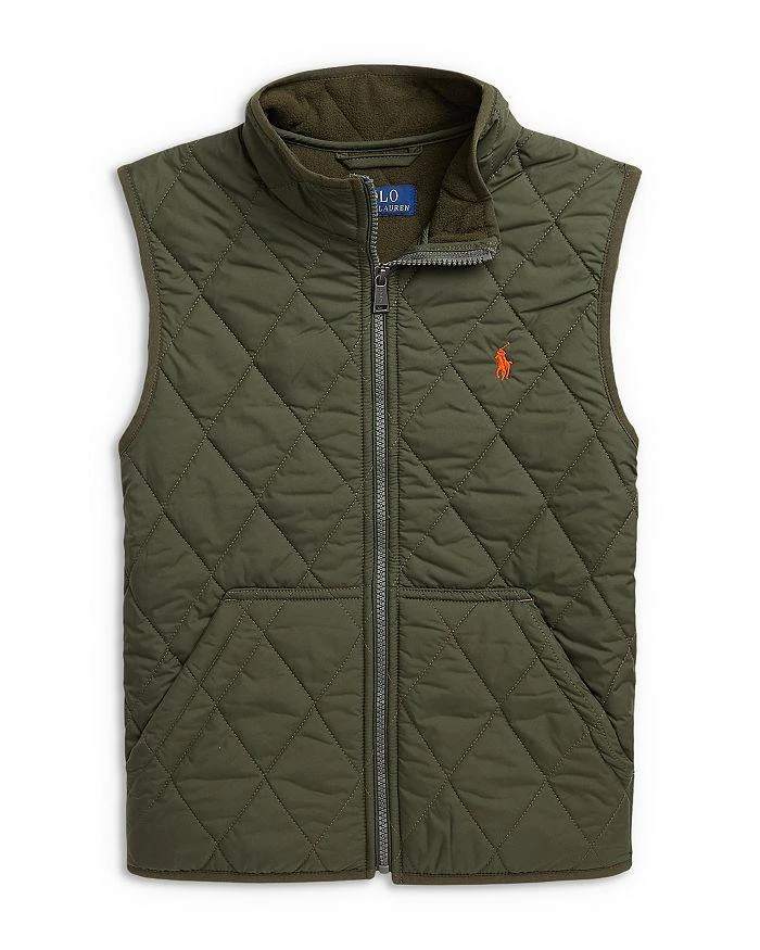 商品Ralph Lauren|Boys' Quilted Water Repellent Vest - Little Kid, Big Kid,价格¥737,第1张图片