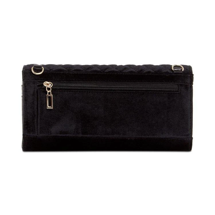 商品GUESS|Cool School Velvet Crossbody Wallet-on-a-String,价格¥408,第4张图片详细描述