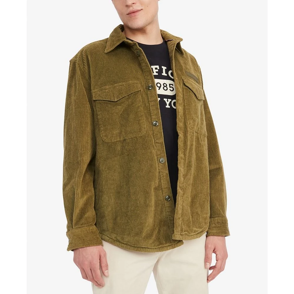 商品Tommy Hilfiger|Men's Long-Sleeve Button-Front Corduroy Overshirt,价格¥495,第1张图片