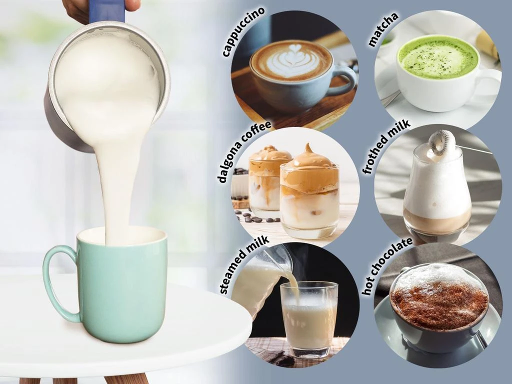 商品Zulay Kitchen|Automatic 4-in-1 Function Milk Steamer For Hot & Cold,价格¥698,第5张图片详细描述