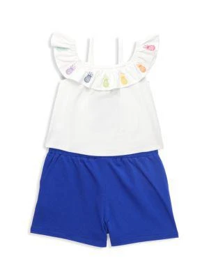 商品Andy & Evan|Little Girl's 2-Piece Top & Shorts Set,价格¥96,第2张图片详细描述