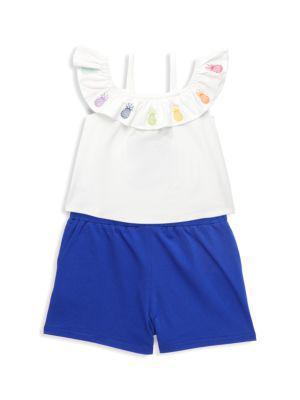 商品Andy & Evan|Little Girl's 2-Piece Top & Shorts Set,价格¥105,第4张图片详细描述