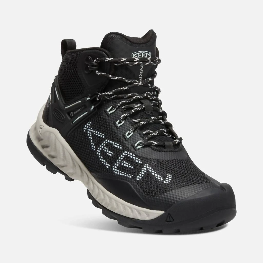 商品Keen|Women's Nxis Evo Waterproof Boot In Black/blue Glass,价格¥997,第1张图片