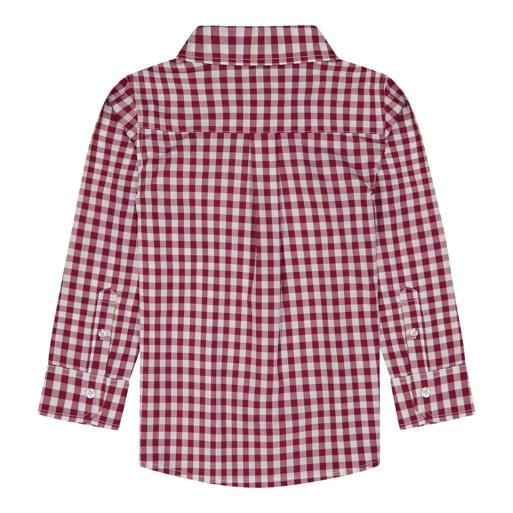 商品Andy & Evan|Boys Gingham Button Down Shirt,价格¥216,第6张图片详细描述