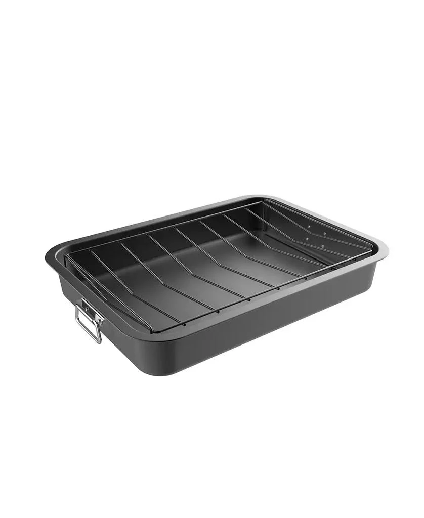 商品Lavish Home|Nonstick Roasting Pan with Rack,价格¥518,第1张图片