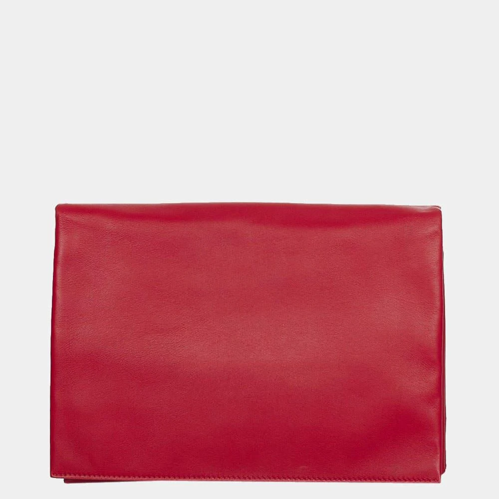 商品[二手商品] Celine|Céline Red Leather Soft Trio Rolled Clutch,价格¥4205,第1张图片