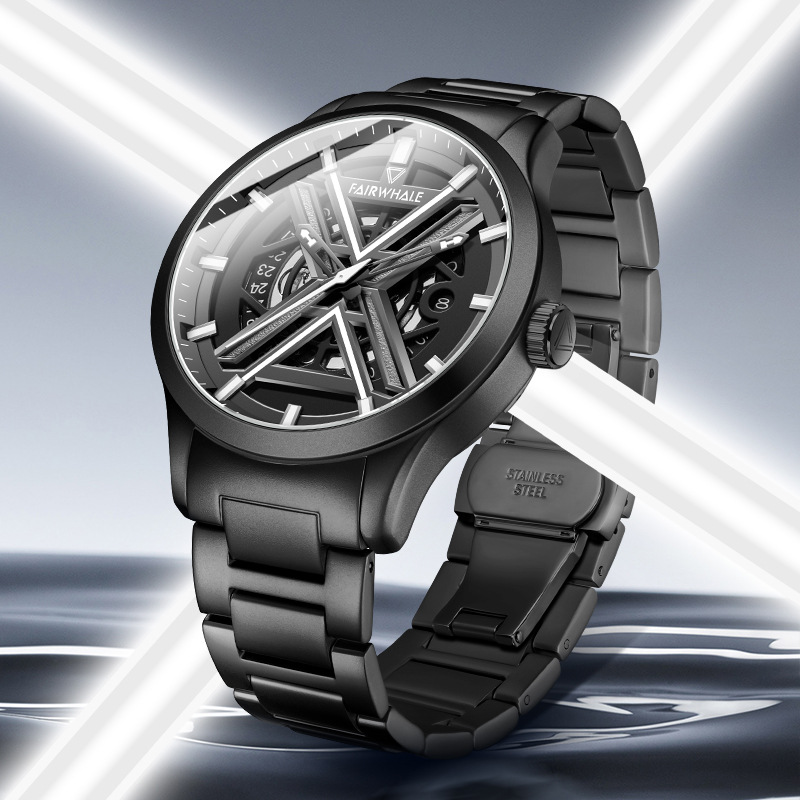 马克华菲手表带日历夜光防水全自动机械手表男士商品第1张图片规格展示