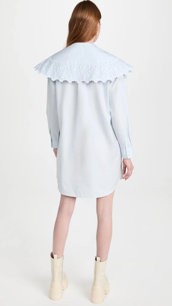 商品Simone Rocha|Simone Rocha 刺绣饰边长尖领衬衫连衣裙,价格¥3574,第3张图片详细描述