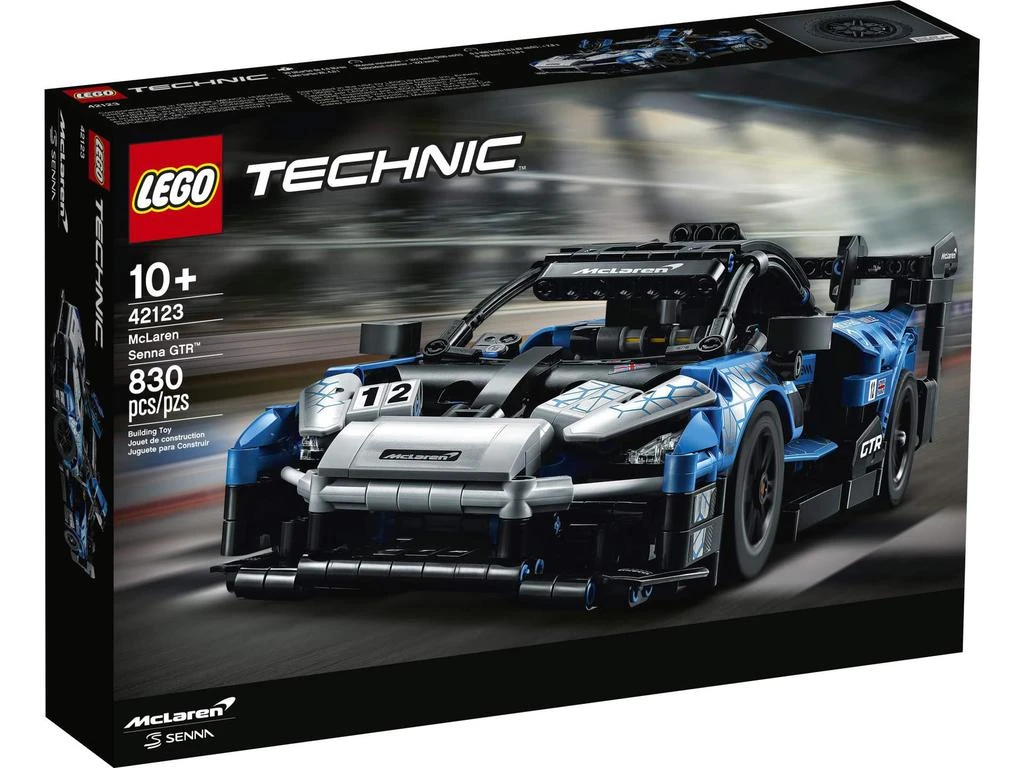 商品LEGO|LEGO Technic McLaren Senna GTR 42123 Toy Car Model Building Kit; Build and Display an Authentic McLaren Supercar, New 2021 (830 Pieces),价格¥368,第2张图片详细描述