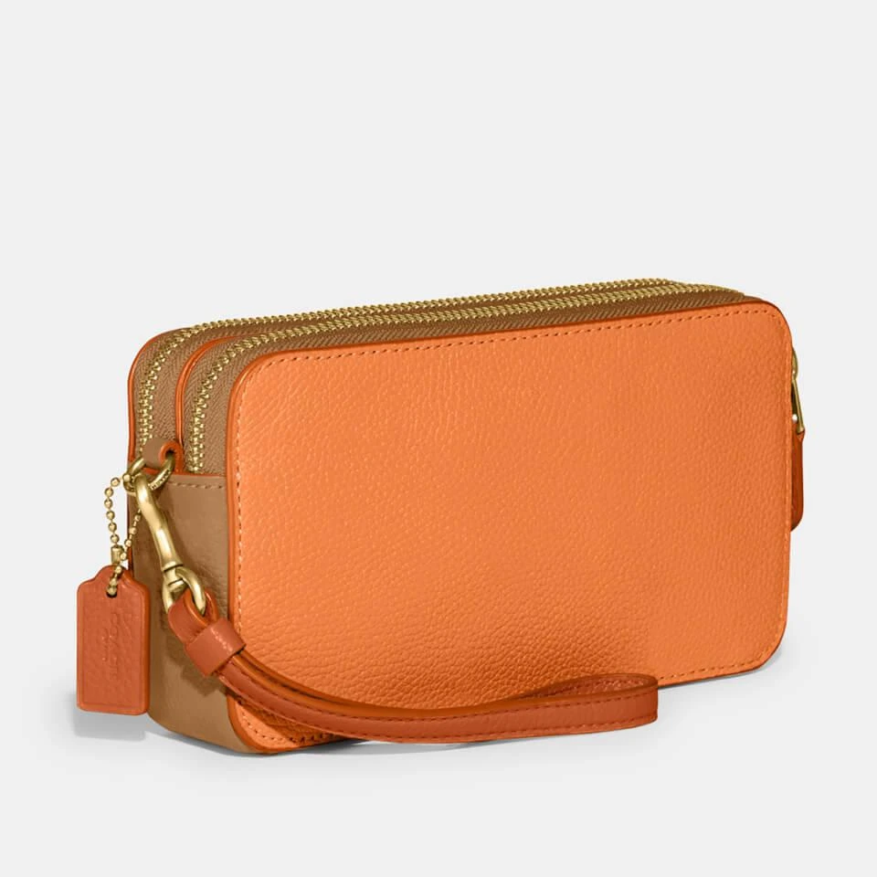 商品Coach|Coach Women's Colorblock Kira Cross Body Bag With Webbed Strap - Papaya Multi,价格¥1269,第3张图片详细描述