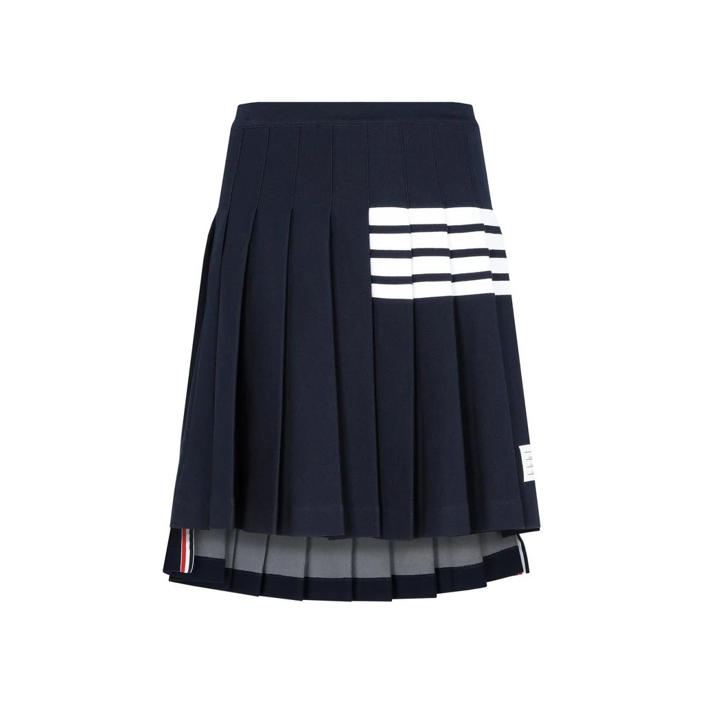 商品Thom Browne|THOM BROWNE  KNEE LENGTH PLEATED SKIRT,价格¥12498,第1张图片