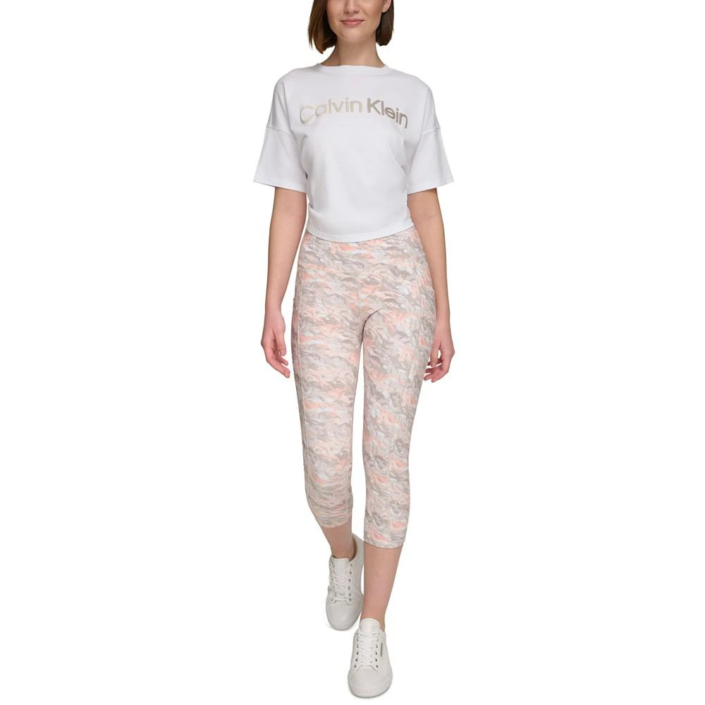 商品Calvin Klein|Women's Printed High-Waist Leggings,价格¥148,第1张图片