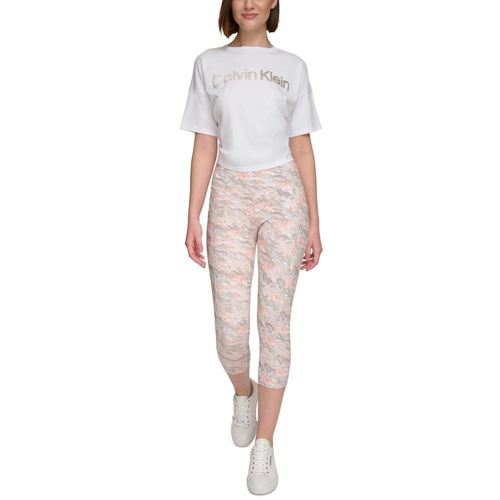 商品Calvin Klein|Women's Printed High-Waist Leggings,价格¥371,第1张图片