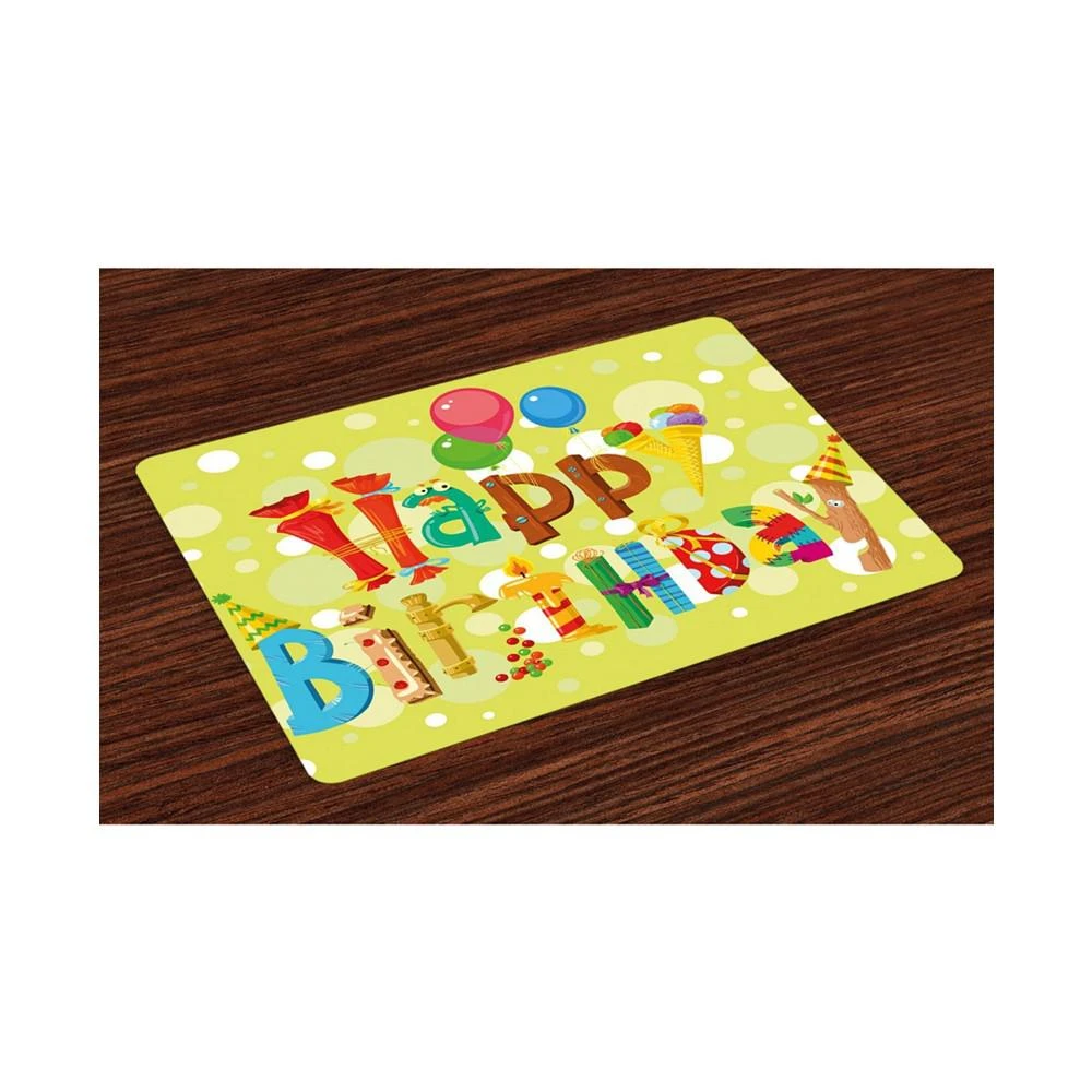 商品Ambesonne|Birthday Place Mats, Set of 4,价格¥477,第1张图片