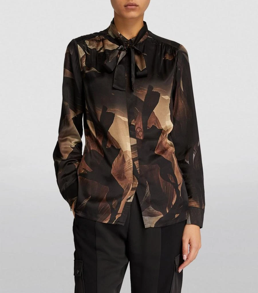 商品ALL SAINTS|Printed Pussybow Toni Shirt,价格¥787,第3张图片详细描述