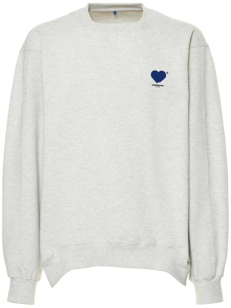 商品ADER error|Logo Embroidered Cotton Blend Sweatshirt,价格¥1106,第1张图片