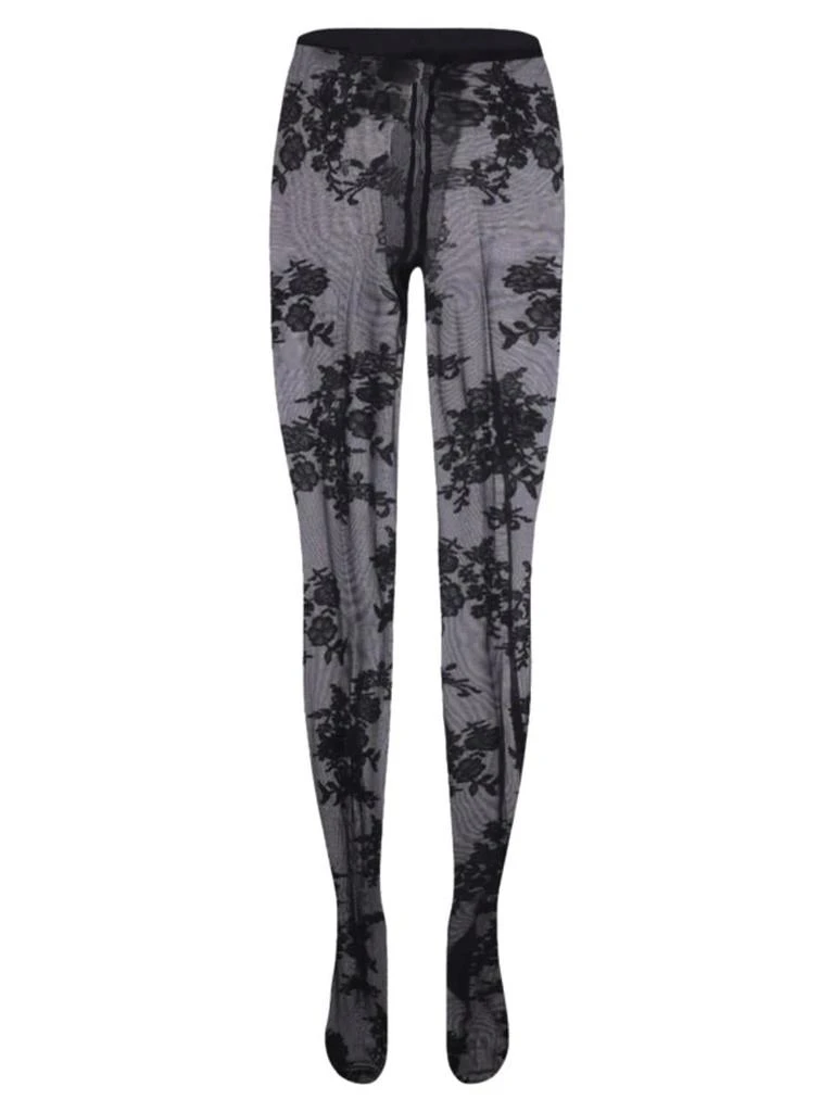 Leg Valentino Garavani Pizzo Rebordè Socks Black 价格¥3649