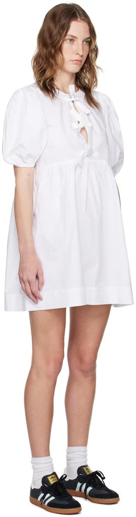 商品Ganni|White Tie String Minidress,价格¥1144,第2张图片详细描述