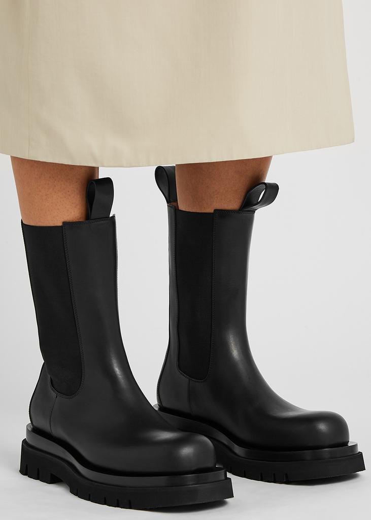商品Bottega Veneta|Lug black leather Chelsea boots,价格¥9464,第7张图片详细描述