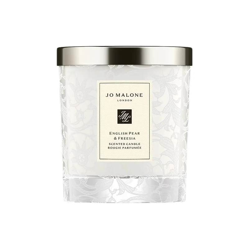 商品Jo Malone London|祖玛珑 英国梨与小苍兰香薰蜡烛200g 蕾丝花纹瓶 无外盒,价格¥404,第1张图片