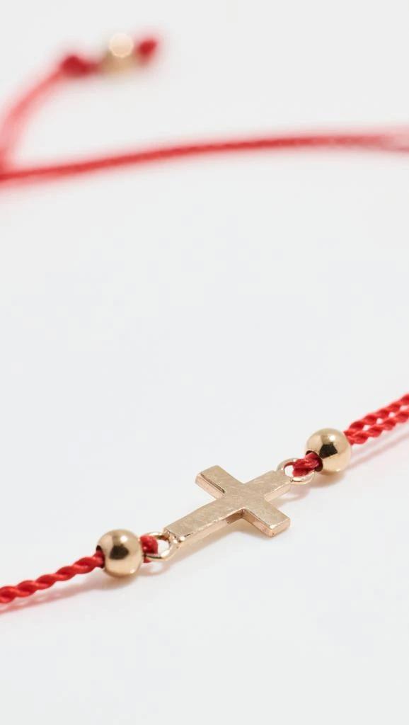 商品Zoe Chicco|14k Midi Bitty Cross Cord Bracelet,价格¥1320,第4张图片详细描述