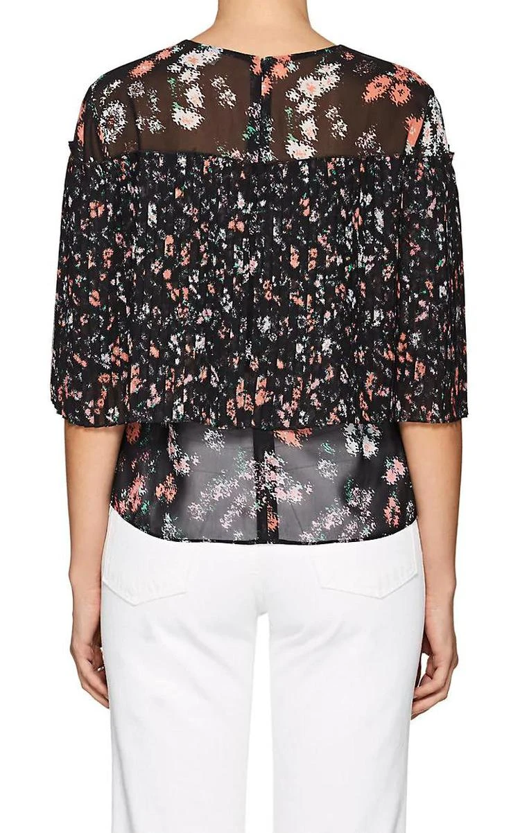 商品RHIÉ|Lou Floral Chiffon Cape Blouse,价格¥299,第2张图片详细描述