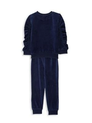 商品Juicy Couture|Little Girl's 2-Piece Velour Logo Sweatshirt & Pants Set,价格¥150,第2张图片详细描述