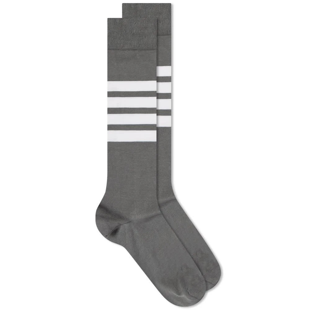 商品Thom Browne|Thom Browne 4 Bar Over The Knee Sock,价格¥603,第1张图片