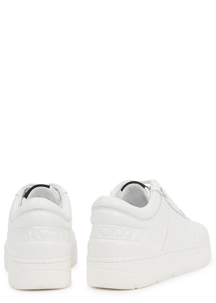 Hawaii/F white leather sneakers商品第3张图片规格展示