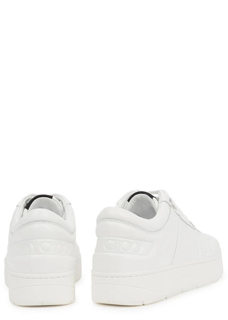 商品Jimmy Choo|Hawaii/F white leather sneakers,价格¥1888,第3张图片详细描述